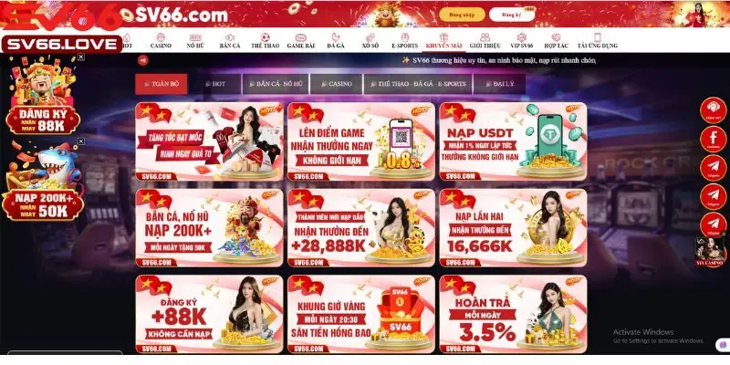 SV66 21 SV66 tung nhiều ưu đãi cực sốc